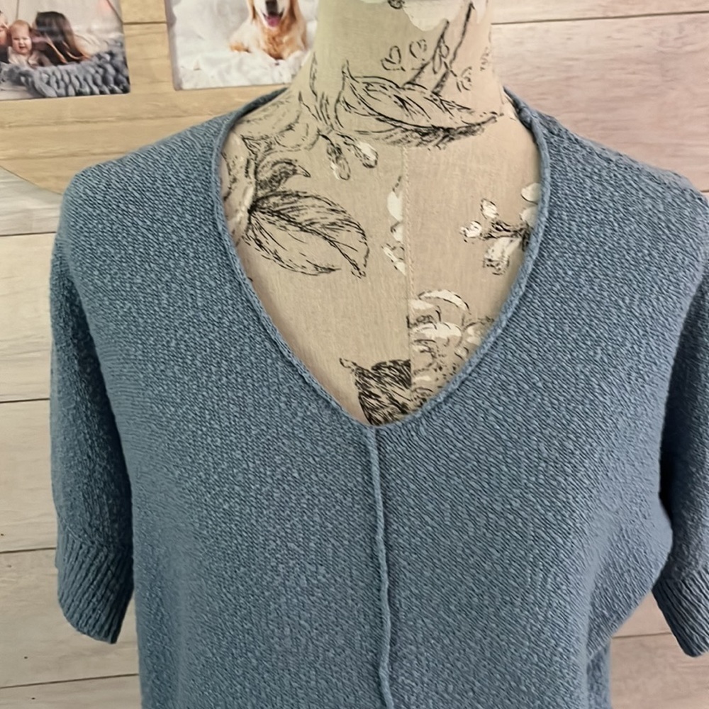 Nwt Coldwater Creek Slate Blue Sweater S - Picture 2 of 5